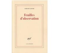 Feuilles d'observation Lorand Gaspar (Auteur)