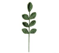 Feuilles d'olivier artificielles tissées à la main pour décoration d'intérieur, branches de feuillage artificiel, faible entretien, arrangement floral