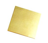 feuilles ecoppr, Tôle en laiton coupées Feuille de laiton de première qualité(2mm x 100mm x 200mm)