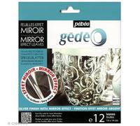 Feuilles effet miroir Gédéo - Argenté - 12 pcs
