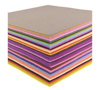 feuilles en feutre Lot de 10 à 20 pièces feutrine colorée 1 5 mm d'épaisseur for loisirs créatifs et couture. Tissu polyester pour le bricolage(WFBZ-005,10CM x 10CM)