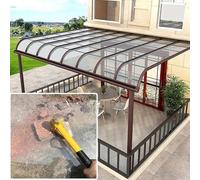 Feuilles en polycarbonate pour panneaux d'éclairage du jour - Résistant aux chocs, imperméable, anti-âge pour pergola, abri de voiture, auvent de serre