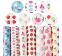 Feuilles En Similicuir 5-9 pièces/ensemble 20*33cm ensemble de tissu en feuille de cuir synthétique Faux for arcs écailles de poisson imprimé feuilles en Faux cuir bricolage matériel d'artisanat. ( Co