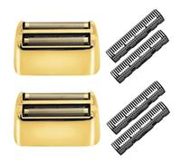 Feuilles et Têtes de Rechange Compatible avec FXFS2(FOILFX02), Pièce de Rechange Tête de Rasage pour , Or (2 Pièces)