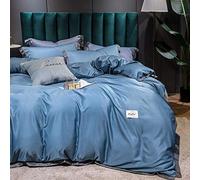 Feuilles fixées en Quatre pièces Glace d'été Journée la Soie européen Couvre Couette lit Soyeux de Style Europe