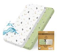 Feuilles imperméables 2 en 1 Drap Housse 60x120 lit Bebe Bio GOTS, Protege Matelas 60x120 lit Bebe, Alese 60x120 lit Bebe, Protege Matelas 60x120 imperméable