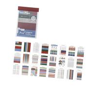 Feuilles mémo adhésives repositionnables colorées pour étudiants, prise de notes, documents, classement, planificateur, divisions de mesure