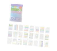 Feuilles mémo adhésives repositionnables colorées pour étudiants, prise de notes, documents de classification, marque-pages adhésifs puissants