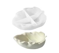 Feuilles Moule de silicone - 5.12x6.77x1,97 pouces coulée de résine pour fabrication de bijoux, fournitures d'artisanat artistique avec design de libération facile, moules de silicones pour plaques et