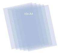 Feuilles Mylar pour pochoir Qbix - Lot de 10 - A4 - Epaisseur 0,2 mm