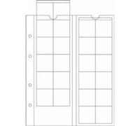 Feuilles Numismatiques Optima, Pour 24 Pièces De Monnaie Jusqu'à 34 Mm Ø, Transparent