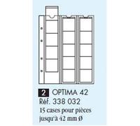 Leuchtturm 338032 Feuilles de recharges Transparentes Numismatique (classeur) Optima, pour 15 pièces de Monnaie jusqu'à 42 mm Ø.