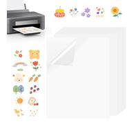 Feuilles Papier Autocollant A4 Vinyle Imprimable - 20 Feuilles étanches pour Imprimante à Jet d'Encre et Laser