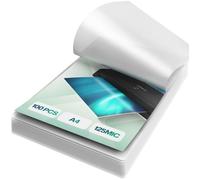 Feuilles plastifieuses A4 - ACROPAQ - 125 mic - 100 pochettes - Brillantes - Qualité supérieure
