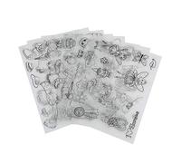 Feuilles Plastiques Thermorétractables pour Artisanat, 8 Pièces, Matériau de Bricolage pour Porte-clés et Chaînes