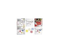 Feuilles pliables étoile Bascetta, 75 x 75 mm, blanc