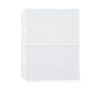 Feuilles porte-photo de recharge pour format A5 large - 2 pochettes, format carte postale, lot de 10 Blanc A5