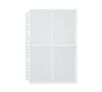 Feuilles porte-photo de recharge pour format A5 large - 4 pochettes, format photo instantanée, lot de 10 One Colour A5