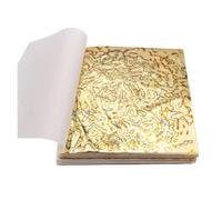 Feuilles pour dorure à la feuille, Livret de feuilles feuille d'or multicolore, paquet 50 14x14cm for la décoration artisanale DIY(Plum)
