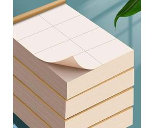 Feuilles pour l'école, le bureau, les étudiants, bloc-notes épais épais pour mathématiques, arithmétique, peinture, carnet de croquis, papier brouillon (vierge, 100 feuilles)