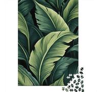 Feuilles Puzzle 1000 Pièces Carton Résistant Papa Motif botanique Cadeau Décoration Murale Imprimerie HD Détail Précis Durabilité 52x38cm/1000pcs