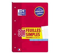 Oxford Bloc de feuilles simples perforées, A4, seyès G