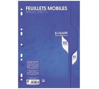 Feuilles simples perforées - CLAIREFONTAINE - 21x29.7cm - 100 pages - 5x5