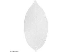 Feuilles squelettes - Blanc - 6-8 cm - 20 pcs Blanc G