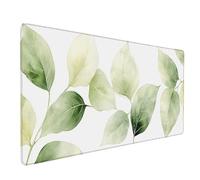 Feuilles Tapis de Souris XXL 800 x 300mm, Tapis Souris Usine sous Main Bureau avec Bords Cousus, Imperméable Mouse Pad Base en Caoutchouc Antidérapant Surface pour Gamer, PC, Cadeau Femme -lsy2603NK