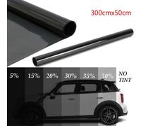 Feuilles Teintées Noires Pour Vitres De Voiture,Rouleau De Film Autocollant,Protection Uv Solaire D'été,300x50cm - Type 50 Percent Clear #C