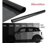 Feuilles Teintées Noires Pour Vitres De Voiture,Rouleau De Film Autocollant,Protection Uv Solaire D'été,300x50cm - Type 50 Percent Clear #R