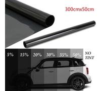 Feuilles Teintées Noires Pour Vitres De Voiture,Rouleau De Film Autocollant,Protection Uv Solaire D'été,300x50cm - Type 15 Percent Clear #N