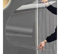 Feuilles transparentes en polycarbonate de 0,6 x 5 m - Panneaux de toiture transparents - Résistants aux UV - Imperméables - Pour auvent de serre, abri d'auto - Facile à couper