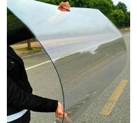 Feuilles transparentes en polycarbonate - Panneaux de toit en plastique résistant aux chocs pour serre, abri d'auto et pergola - Auvent de rechange avec vis incluses