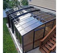 Feuilles transparentes en polycarbonate pour serre à faire soi-même, panneaux de toiture, panneaux de toiture, imperméables en plastique acrylique pour abri auto, stade, bus, 1,22 x 8 m