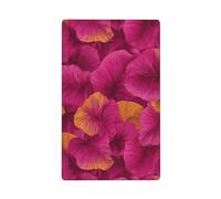 Feuilles tropicales magenta et jaune - Plaque murale vierge pour interrupteur - Décoration pour cuisine, salle de bain - Dimensions : 11,4 x 7 cm