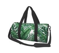 Feuilles Vertes imprimées, Sac de Voyage de Grande capacité, Sac à Main Rond, Sac de Voyage de Sport, fourre-Tout, Sac de Fitness