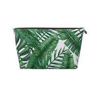 Feuilles Vertes imprimées, Trousse de Toilette Trousse de Maquillage Sac à cosmétiques Trousse de Toilette de Voyage Portable