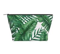 Feuilles Vertes imprimées, Trousse de Toilette Trousse de Maquillage Sac à cosmétiques Trousse de Toilette de Voyage Portable