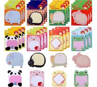 Feuillets Autocollants 24 Pièces Mini Note Autocollantes,Feuilles Notes Autocollantes Mignonnes,480 Pages Sticky Notes,Notes Collantes Pour L'école,Mémo De Bureau