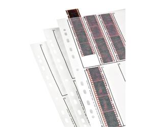 Feuillets de classement HAMA A4 - en papier cristal (pergamine) pour film 135 - 10 bandes de 4 vues - Paquet de 25