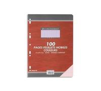 Conquerant Feuilles mobiles 21 x 29 7 a 80 gr. Rose – 100102341 G