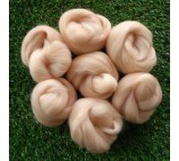 Feutrage À L'aiguille, 45g, Peau De Chair Rose, Fiber De Laine, Pour Projets 3d