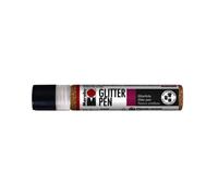 Feutre à paillettes rouge-doré - Marabu - 25 ml - Opaque - Part à l'eau