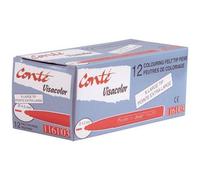 BIC Feutres de coloriage Visacolor XL à pointe large, Rouge, boîte de 12, taille unique