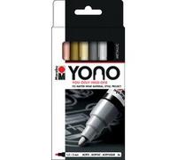 Feutre acrylique 'YONO', 1,5 - 3,0 mm, set de 4 METAL
