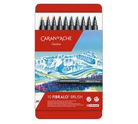 Feutre Aquarellable Pinceau Fibralo Boîte Métal 10 Pièces