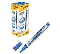 BIC Velleda Feutres pour Tableau Blanc Effaçables à Sec Pointe Conique Large 2,3 mm - Marqueur Encre Liquide Bleue