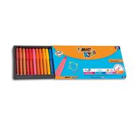 Feutre bic kids visacolor xl coloriage encre lavable pointe extra-large bloquée couleurs très vives étui tiroir 24u