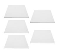Feutre Blanc Panneau D'insonorisation 5 Pièces | Adhésif Intégré, Installation Facile, Décoration Murale Sobre, Usage Intérieur pour Espaces de Chant et D'écoute